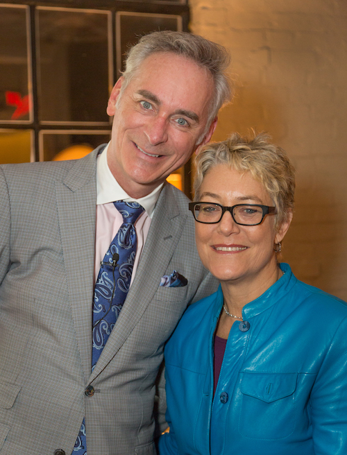 Dr Timothy S Harlan with Karen Karp (photo Ed Cody)