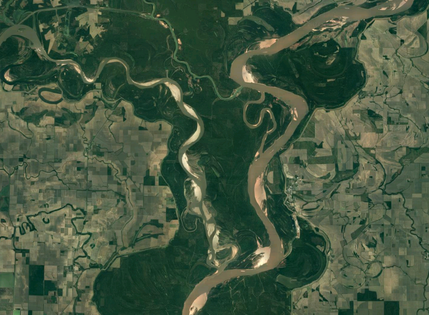 Ariel view of Mid-South Mississippi Delta Region